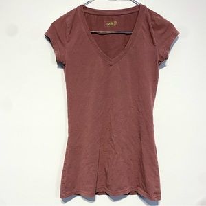 🛍️4 for 20$ / Twik V Neck Fitted Short Sleeve Tee / S